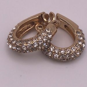 JJ Jewelry crystal-embellished clip-on earrings
